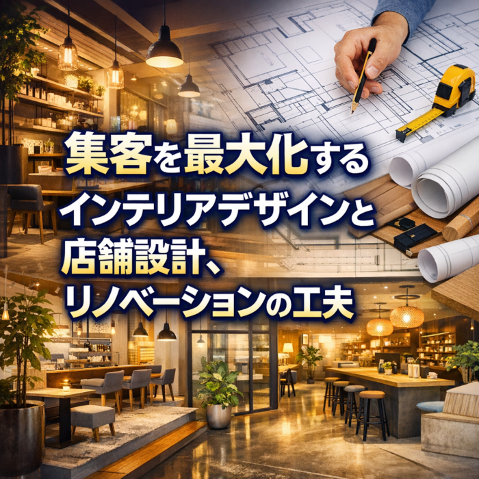 集客を最大化するインテリアデザインと店舗設計、リノベーションの工夫